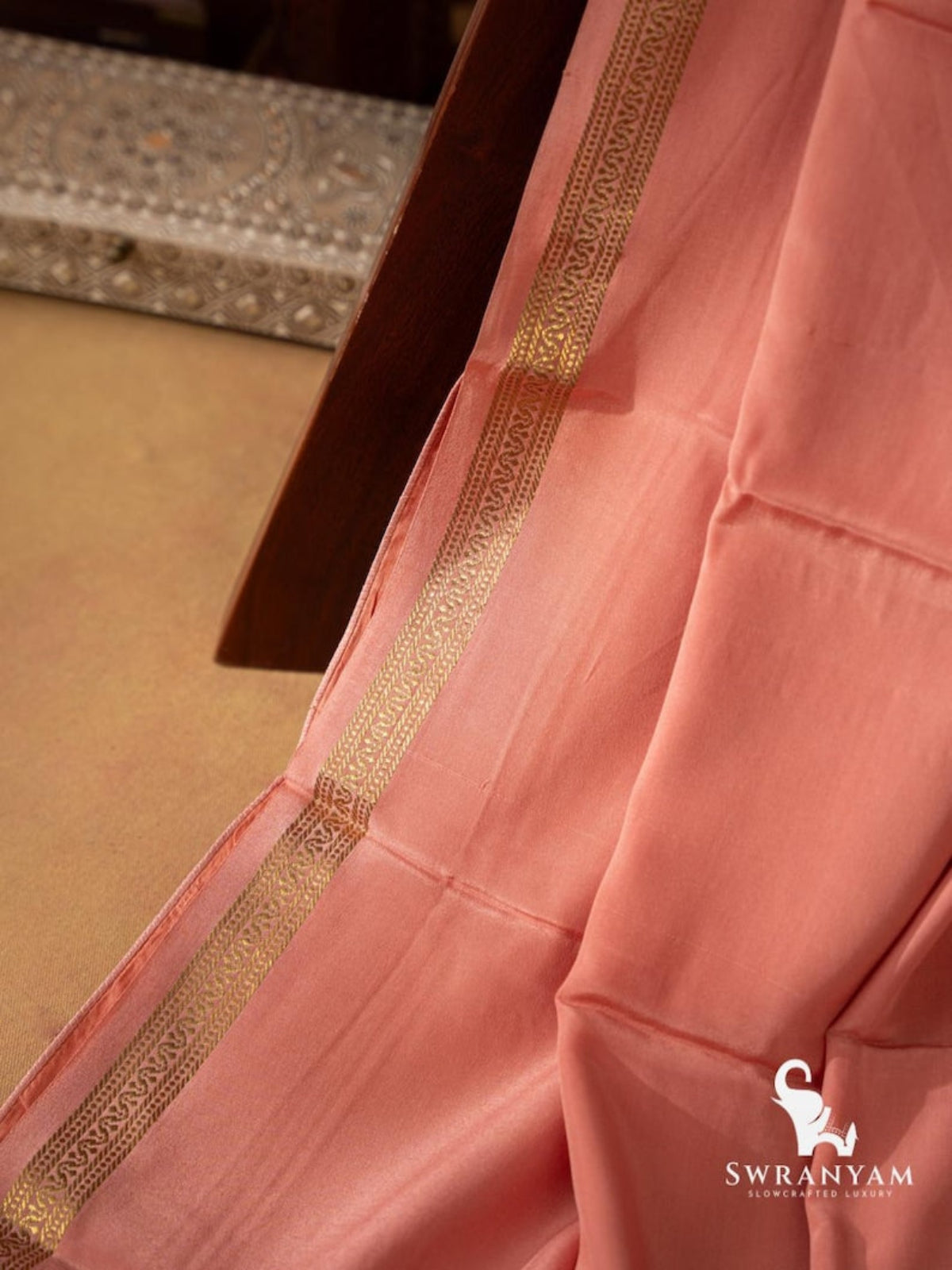 Pure Mysore Silk Saree Traditional Gold Zari Weave