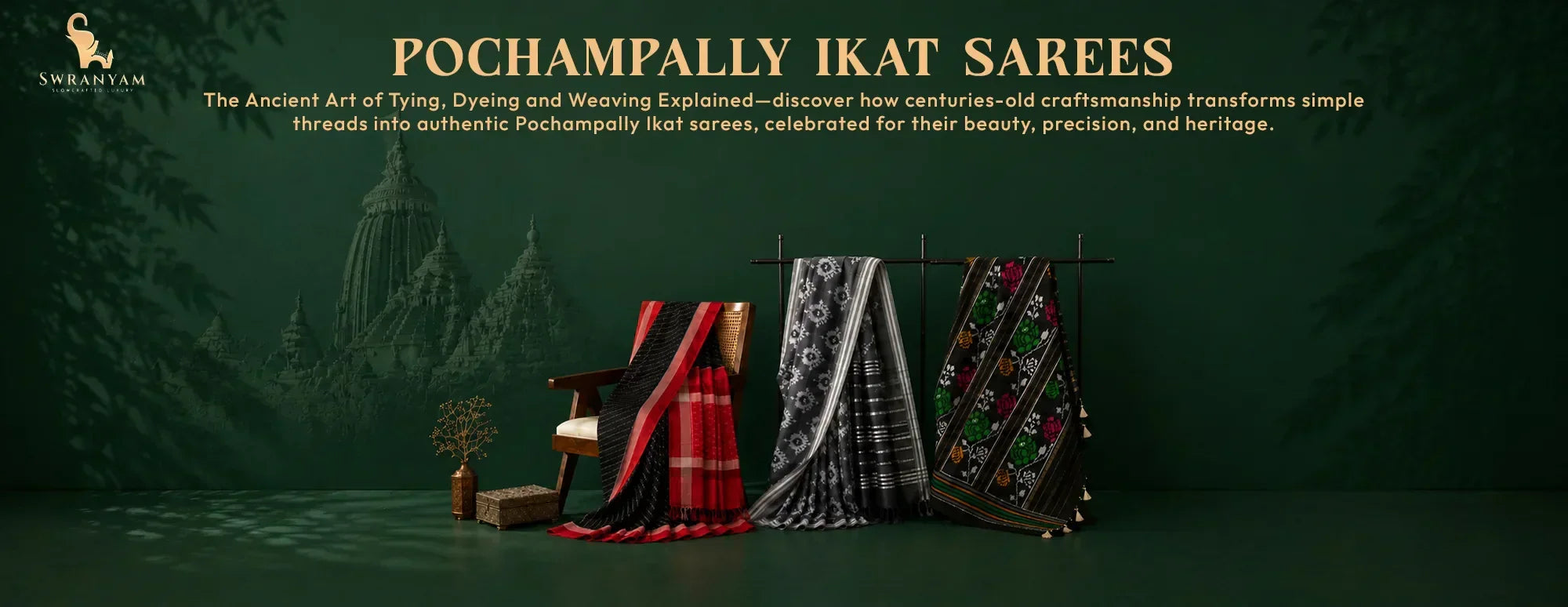 Pochampally Ikat Sarees: The Ancient Art of Tying, Dyeing and Weaving Explained
